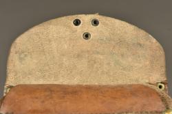 Ensemble brelage français en cuir riveté. French riveted leather webbing equipment set — miniature 2
