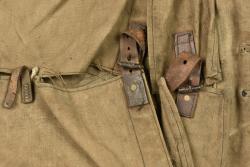 Havresac français ersatz en toile d'un soldat du 65e RI. French ersatz canvas backpack belonging to a soldier of the 65th Infantry Regiment — miniature 2