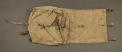 Havresac français ersatz en toile d'un soldat du 65e RI. French ersatz canvas backpack belonging to a soldier of the 65th Infantry Regiment — miniature 3
