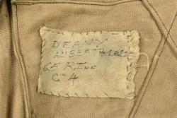 Havresac français ersatz en toile d'un soldat du 65e RI. French ersatz canvas backpack belonging to a soldier of the 65th Infantry Regiment — miniature 4