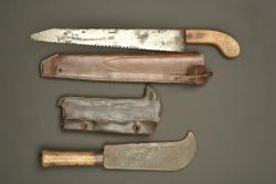 Scie et serpe françaises. French saw and billhook — miniature 3