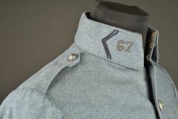 Tunique bleu horizon d'un lieutenant mitrailleur du 67e RI. Horizon blue tunic of a machine gun lieutenant of the 67th Infantry Regiment — miniature 10