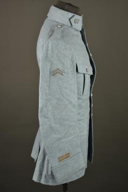Tunique bleu horizon d'un lieutenant mitrailleur du 67e RI. Horizon blue tunic of a machine gun lieutenant of the 67th Infantry Regiment — miniature 13