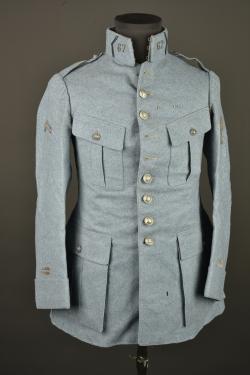 Tunique bleu horizon d'un lieutenant mitrailleur du 67e RI. Horizon blue tunic of a machine gun lieutenant of the 67th Infantry Regiment — miniature 15