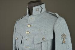 Tunique bleu horizon d'un lieutenant mitrailleur du 67e RI. Horizon blue tunic of a machine gun lieutenant of the 67th Infantry Regiment — miniature 8