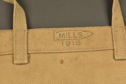 Sac à pain belge et musette Mills. Belgian bread bag and Mills haversack — miniature 2
