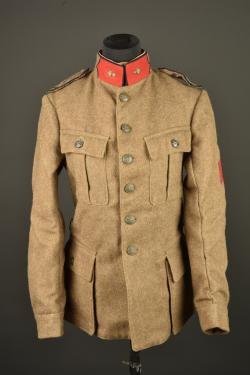 Tunique kaki de grenadier Belge. Belgian Grenadier khaki tunic — miniature 1