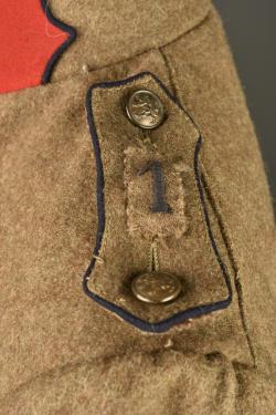 Tunique kaki de grenadier Belge. Belgian Grenadier khaki tunic — miniature 7