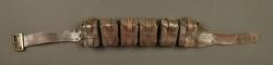 Rare ceinturon cartouchière belge Gomez. Rare Belgian Gomez cartridge belt — miniature 1