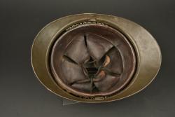 Casque Adrian belge reconditionné 1940. Belgian Adrian helmet reconditioned in 1940 — miniature 2