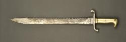 Pionnier Faschinenmesser M1871 à dents de scies. Pioneer Faschinenmesser Model 1871 with sawback blade — miniature 1