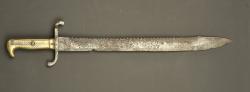 Pionnier Faschinenmesser M1871 à dents de scies. Pioneer Faschinenmesser Model 1871 with sawback blade — miniature 4