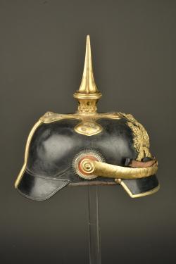 Casque à pointe d'officier bavarois. Bavarian officer’s pickelhaube — miniature 12