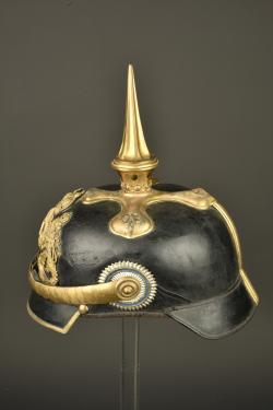 Casque à pointe d'officier bavarois. Bavarian officer’s pickelhaube — miniature 15