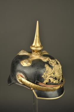 Casque à pointe d'officier bavarois. Bavarian officer’s pickelhaube — miniature 17