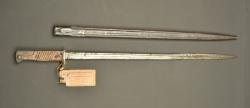 Baïonnette S98 nA du 13 JR Bavarois avec étiquette de prise à Laneuville. German S98 nA bayonet of the Bavarian 13th Infantry Regiment with capture tag from Laneuville — miniature 1