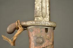 Baïonnette S98 nA du 13 JR Bavarois avec étiquette de prise à Laneuville. German S98 nA bayonet of the Bavarian 13th Infantry Regiment with capture tag from Laneuville — miniature 5
