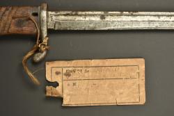 Baïonnette S98 nA du 13 JR Bavarois avec étiquette de prise à Laneuville. German S98 nA bayonet of the Bavarian 13th Infantry Regiment with capture tag from Laneuville — miniature 7