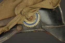 Casque à pointe bavarois avec son couvre casque retrouvés à Farbus. Bavarian pickelhaube with its helmet cover recovered at Farbus — miniature 7