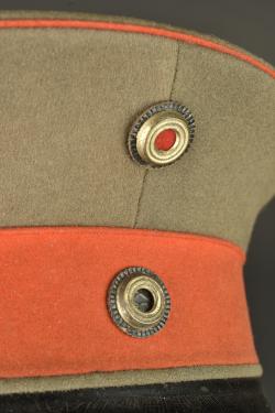 Schirmmutze feldgrau M1910 d'officier prussien. Model 1910 feldgrau visor cap of a Prussian officer — miniature 3