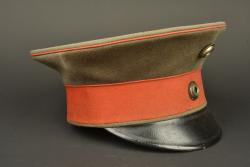 Schirmmutze feldgrau M1910 d'officier prussien. Model 1910 feldgrau visor cap of a Prussian officer — miniature 9