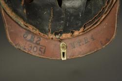 Casque à pointe troupe de Télégraphiste puis Pionnier. Enlisted pickelhaube of a Telegraphist later converted for Pioneer troops — miniature 4