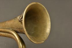 Signalhorn prussien et trompette du GR123 Wurttemberg. Prussian signal horn and trumpet of Württemberg Grenadier Regiment 123 — miniature 3