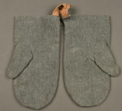Paire de moufles allemandes régimentées. Pair of regimentally marked German mittens — miniature 1