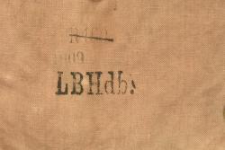 Sac à pain allemand régimenté et sangle. Regimentally marked German bread bag with strap — miniature 4