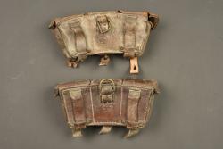 Lot de 2 cartouchières allemandes M1909. Lot of two German Model 1909 ammunition pouches — miniature 6