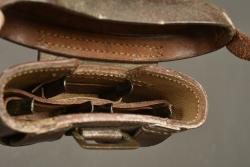 Lot de 2 cartouchière allemande 1887-88 pour troupes techniques. Lot of two German Model 1887 88 ammunition pouches for technical troops — miniature 2