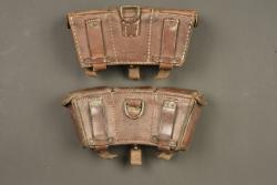 Lot de 2 cartouchières allemandes M1909. Lot of two German Model 1909 ammunition pouches — miniature 7