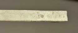 Toile de tente allemande avec étui et piquets de tente. German shelter half with carrier and tent pegs — miniature 2