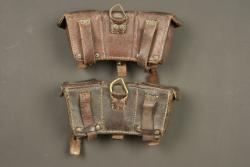 Lot de 2 cartouchières allemandes M1909. Lot of two German Model 1909 ammunition pouches — miniature 3