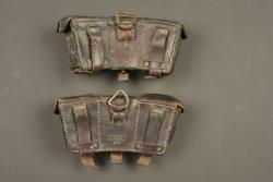 Lot de 2 cartouchières allemandes M1909. Lot of two German Model 1909 ammunition pouches — miniature 4