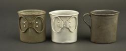 Lot de 3 quarts allemands de différents modèles. Lot of three German drinking cups of different models — miniature 5