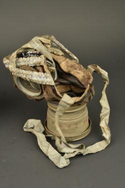Masque anti gaz allemand Lederschutzmaske 1917. German Lederschutzmaske 1917 gas mask — miniature 3