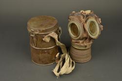 Masque anti gaz allemand Lederschutzmaske 1917. German Lederschutzmaske 1917 gas mask — miniature 8