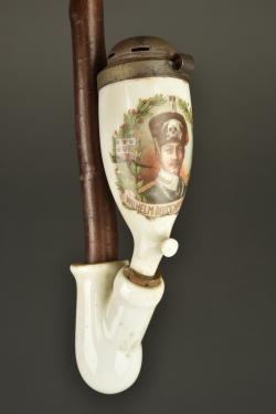 Pipe Kronprinz et paquet de tabac allemand. Kronprinz pipe and German tobacco packet — miniature 4