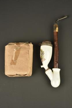 Pipe Kronprinz et paquet de tabac allemand. Kronprinz pipe and German tobacco packet — miniature 6