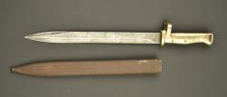 Baïonnette ersatz EB21 à poignée laiton. Ersatz bayonet EB21 with brass hilt — miniature 4