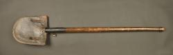 Pelle de Pionnier allemand avec son étui cuir. German Pioneer shovel with leather carrier — miniature 5