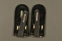 Paire de pattes d'épaule d'un officier de Minen Werfer bavarois. Pair of shoulder straps of a Bavarian Minenwerfer officer. — miniature 2