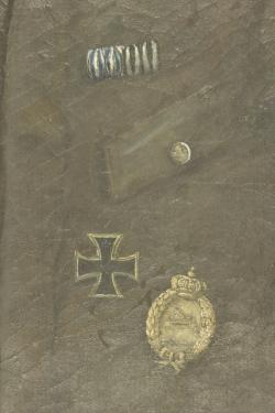 Huile sur toile d'un sous-officier pilote bavarois. Oil painting on canvas of a Bavarian pilot NCO. — miniature 5