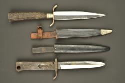 Poignard baïonnette Koeller et couteau de chasse. Koeller bayonet dagger and hunting knife — miniature 4
