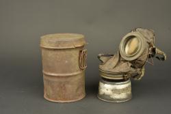 Masque anti gaz allemand Lederschutzmaske 1917. German Lederschutzmaske 1917 gas mask — miniature 1