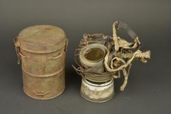 Masque anti gaz allemand Lederschutzmaske 1917. German Lederschutzmaske 1917 gas mask — miniature 8
