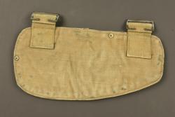 Banane porte outil individuel anglais en web. British webbing waist pouch for entrenching tool — miniature 1