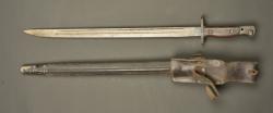 Baïonnette anglaise 1907 avec porte fourreau cuir. British Pattern 1907 bayonet with leather frog — miniature 5