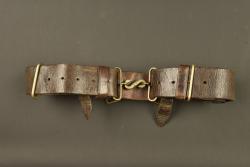 Ceinturon anglais en cuir pattern 1914 du Royal Welsh Fusilier. British Pattern 1914 leather belt of the Royal Welsh Fusiliers — miniature 2